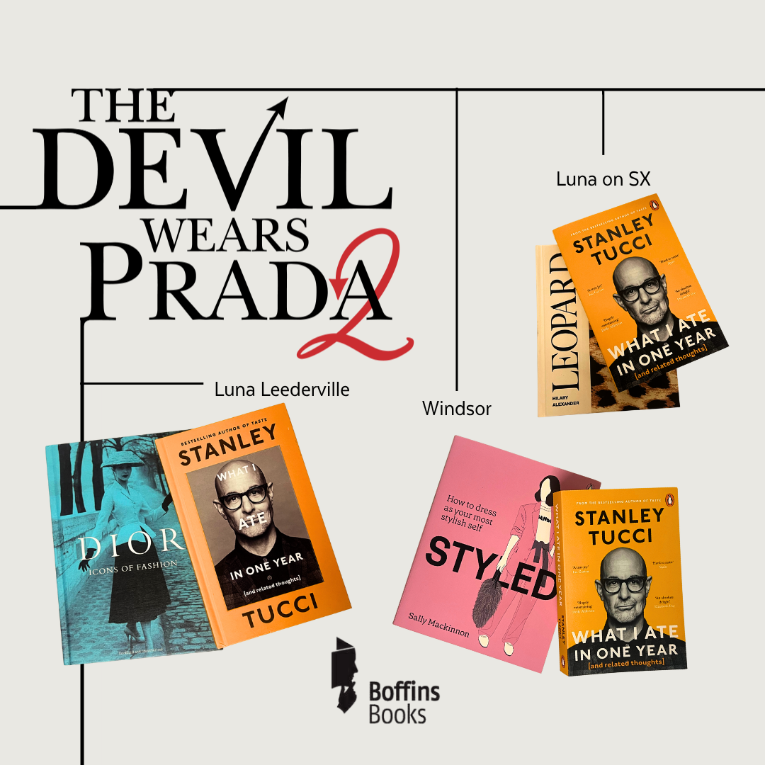 Prizes for the best dressed: a Stanley tucci book and a fashion book