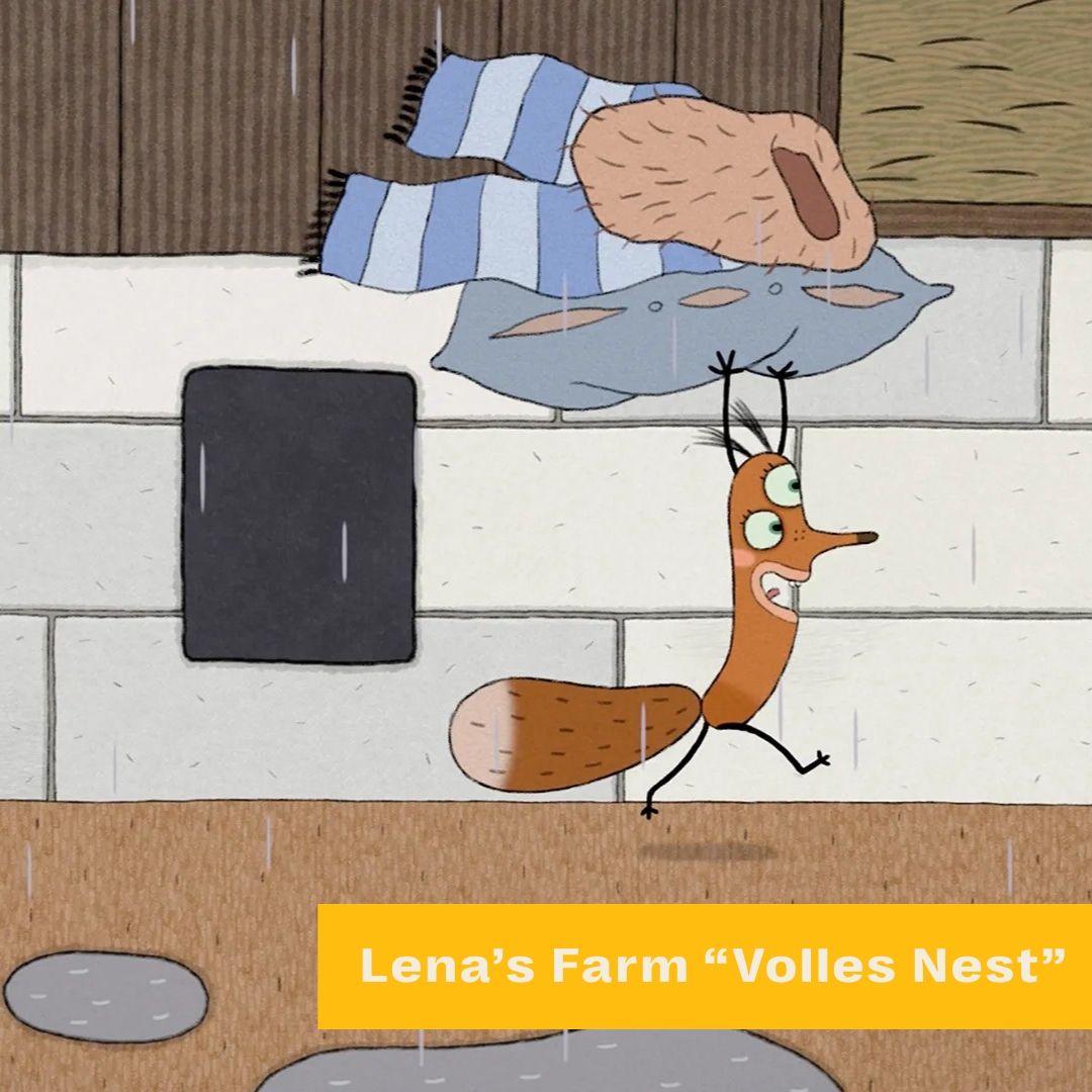A still from Lena's Farm "Volles Nest"