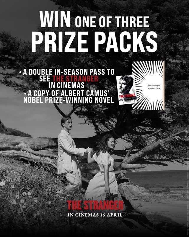 Win a prize pack for The Stranger: a double in-season pass and a copy of Albert Camus' Nobel Prize Winning novel.